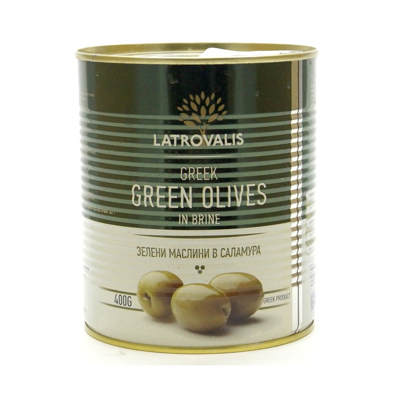 Зелёные оливки в рассоле без косточки GREEN OLIVES LATROVALIS 400гр Зелёные оливки в рассоле без косточки GREEN OLIVES LATROVALIS 400гр
