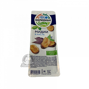 Мидии в масле Меридиан 150г Мидии в масле Меридиан 150г