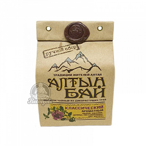 Напиток чайный из дикорастущих трав Классический ароматный Алтын Бай 100гр Напиток чайный из дикорастущих трав Классический ароматный Алтын Бай 100гр