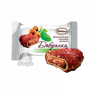 Нежный десерт с кремовой начинкой (фундук) в вафельном корпусе Нежный десерт с кремовой начинкой (фундук) в вафельном корпусе