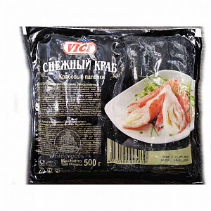 Крабовые палочки замороженные (имитация из сурими) замороженные Vici 500г Крабовые палочки замороженные (имитация из сурими) замороженные Vici 500г