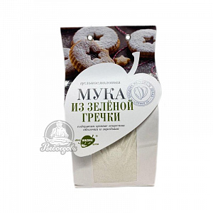 мука из Зелёной Гречки Продукт из живого зерна 500гр  мука из Зелёной Гречки Продукт из живого зерна 500гр