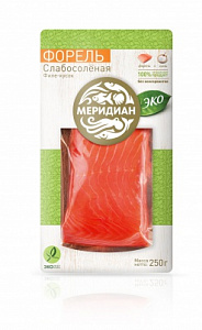 Форель филе-кусок слабосоленая, 250гр Форель филе-кусок слабосоленая, 250гр