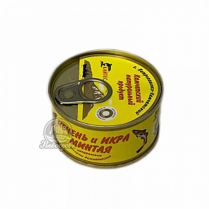 Печень и икра минтая 120г Печень и икра минтая 120г