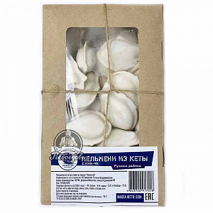 Пельмени из кеты (ручная работа) 500гр. цена 390р Пельмени из кеты (ручная работа) 500гр. цена 390р