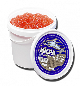 Красная икра форели Корелия  Premium 1,1кг Красная икра форели Корелия  Premium 1,1кг